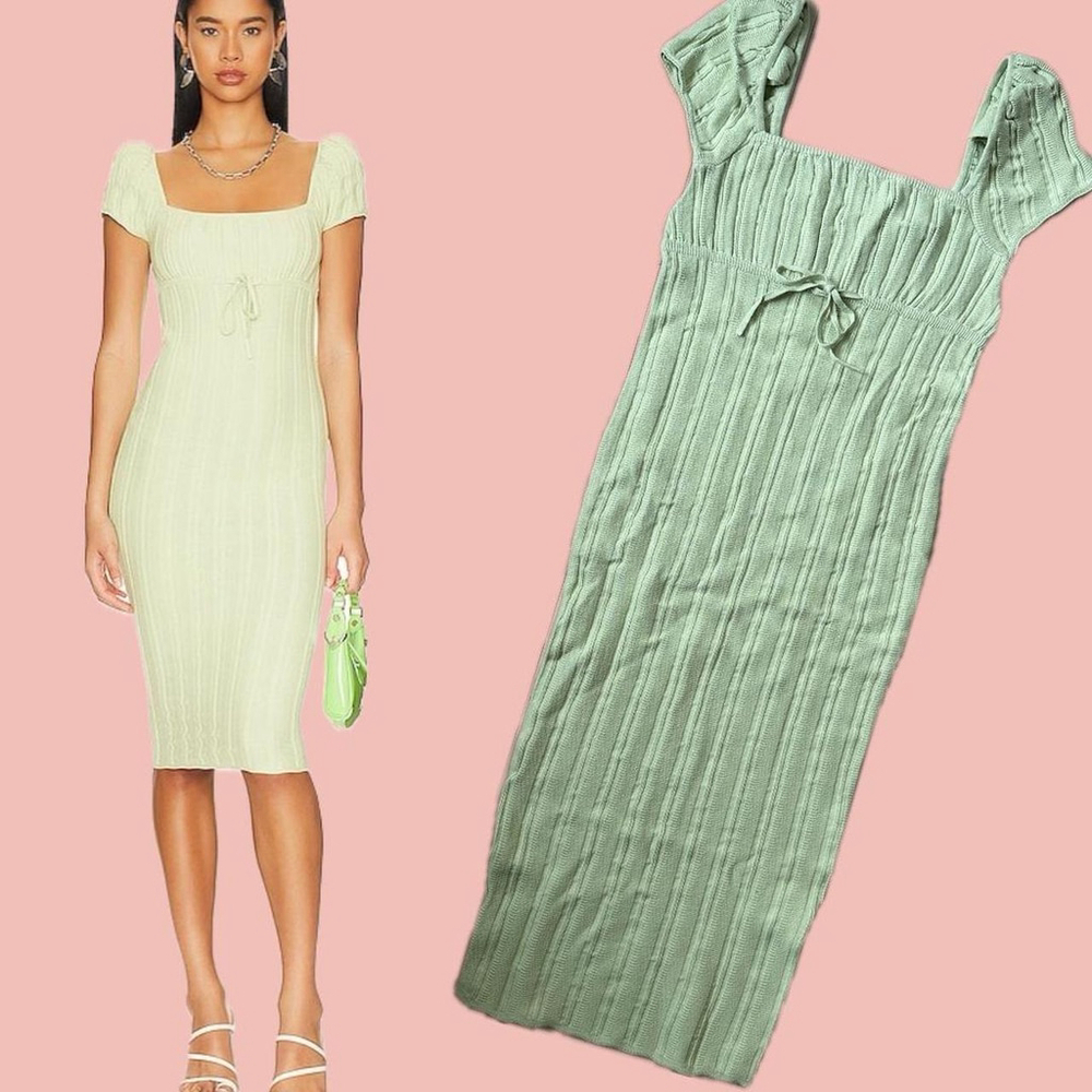 LPA Coco Knit Dress – Pistachio Green, Size S, NWT
Brand new with tags